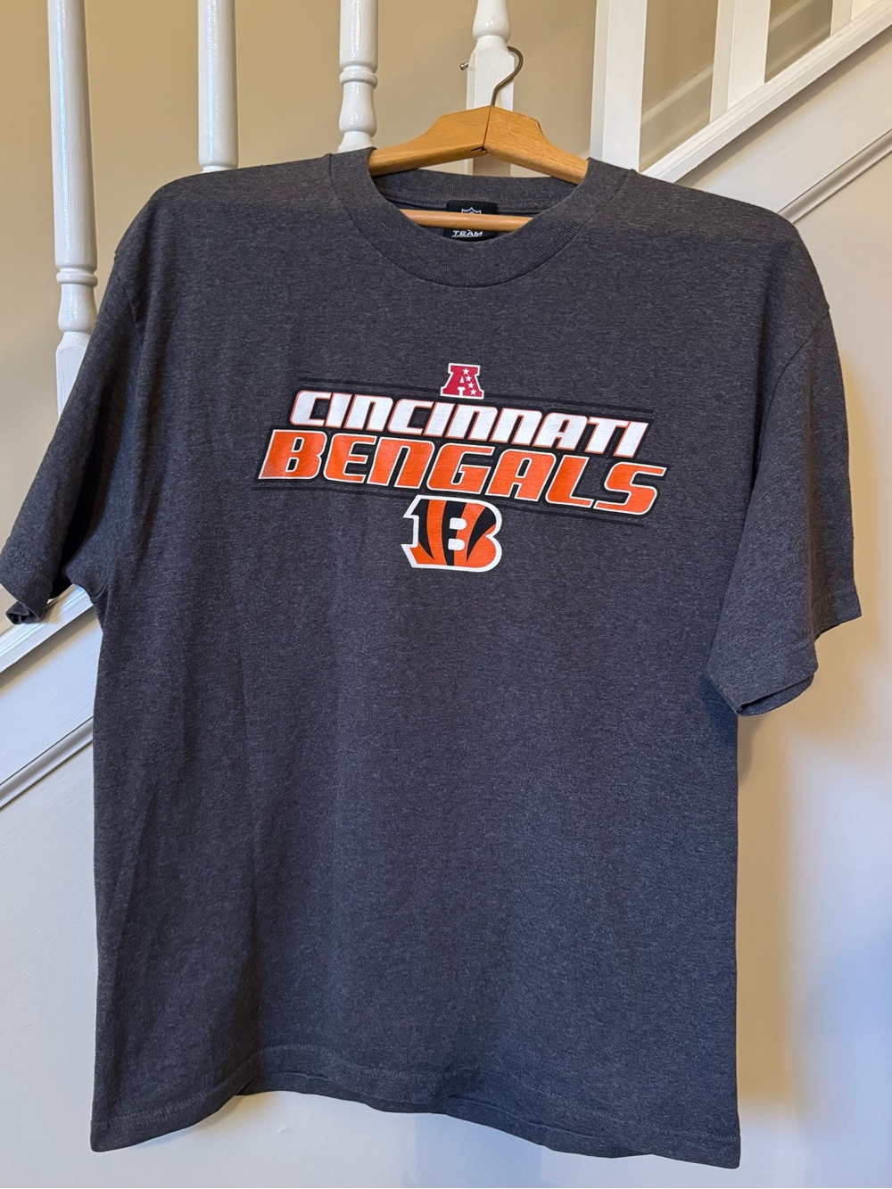 NFL Cincinnati Bengals Charcoal and Orange Short-Sleeve Tee
